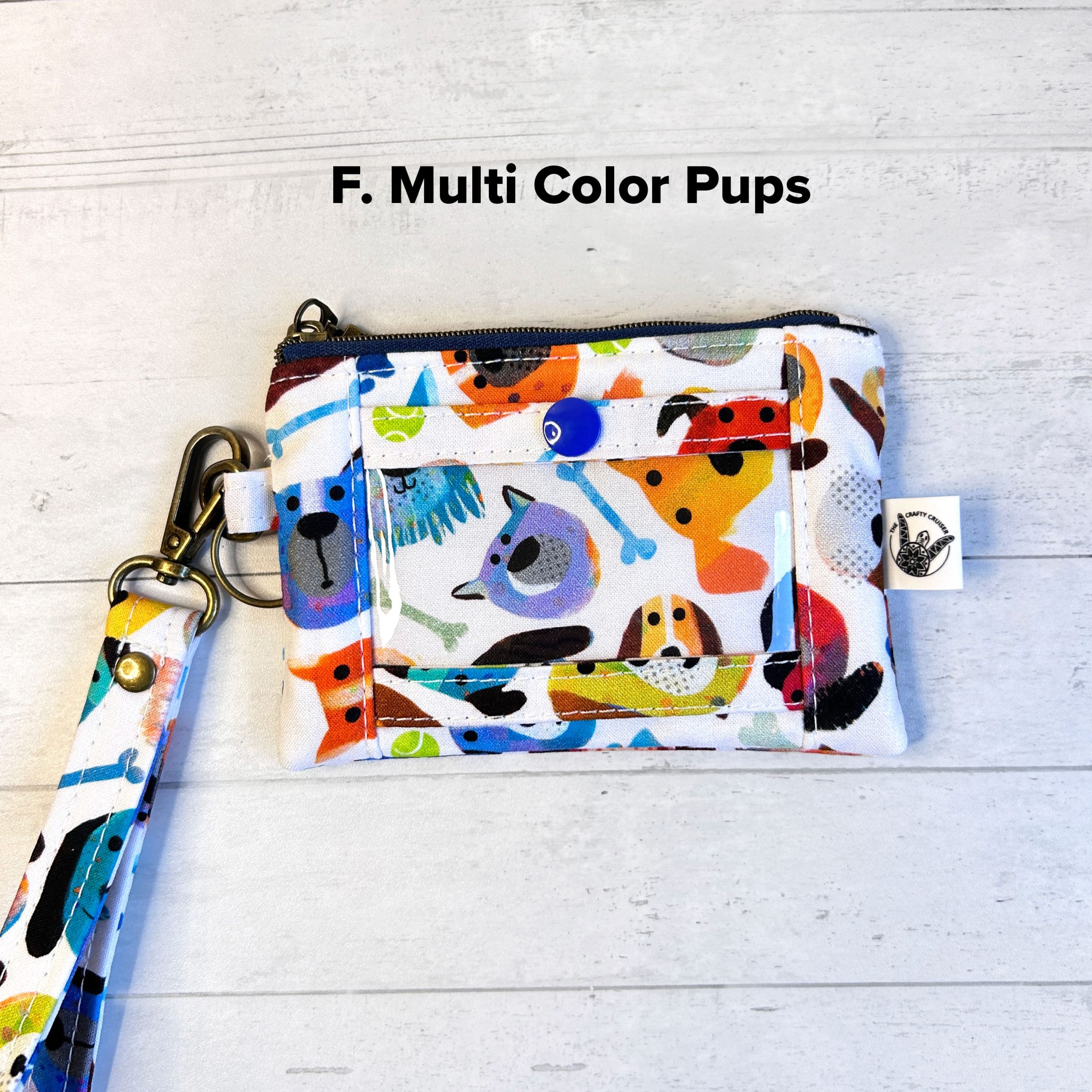 ID Wallet with Wristlet Strap | Mini ID Wallet Key Fob with Zipper Coin Pouch - Image 8