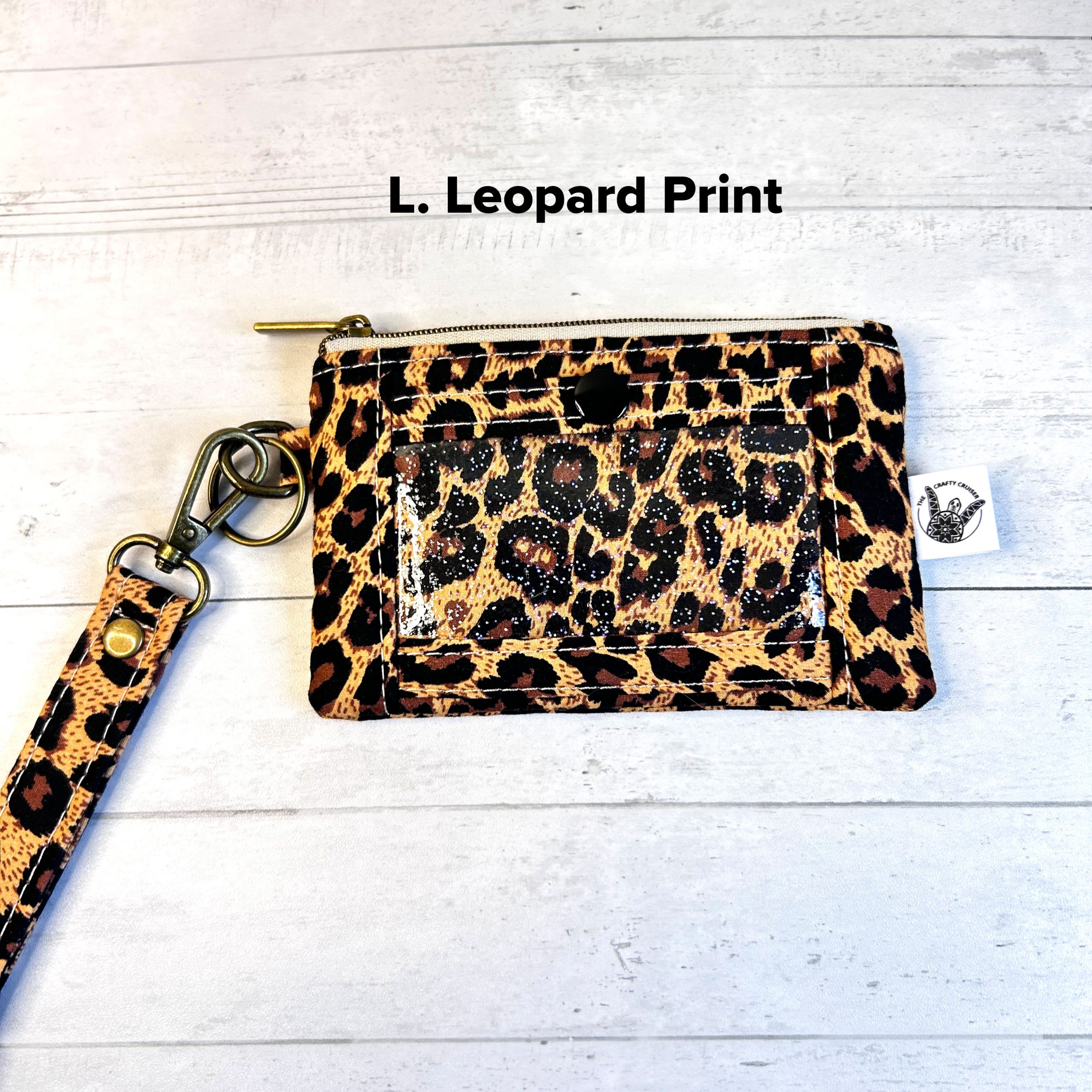 ID Wallet with Wristlet Strap | Mini ID Wallet Key Fob with Zipper Coin Pouch - Image 14