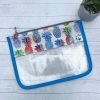 Colorful Pineapples Clear Flat Vinyl Pouch Rainbow - Cosmetic Pouch Clear Glitter Vinyl Zipper Pouch Girly - Teacher Gift - Crafter Gift