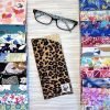 Sleek Soft Padded Eyeglass Holder - Soft Readers Case with Snap Closure