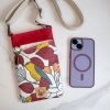 Mini Crossbody Bag for Phone - Bird Lover Print Phone Pouch - Nature Inspired Minimalist Purse