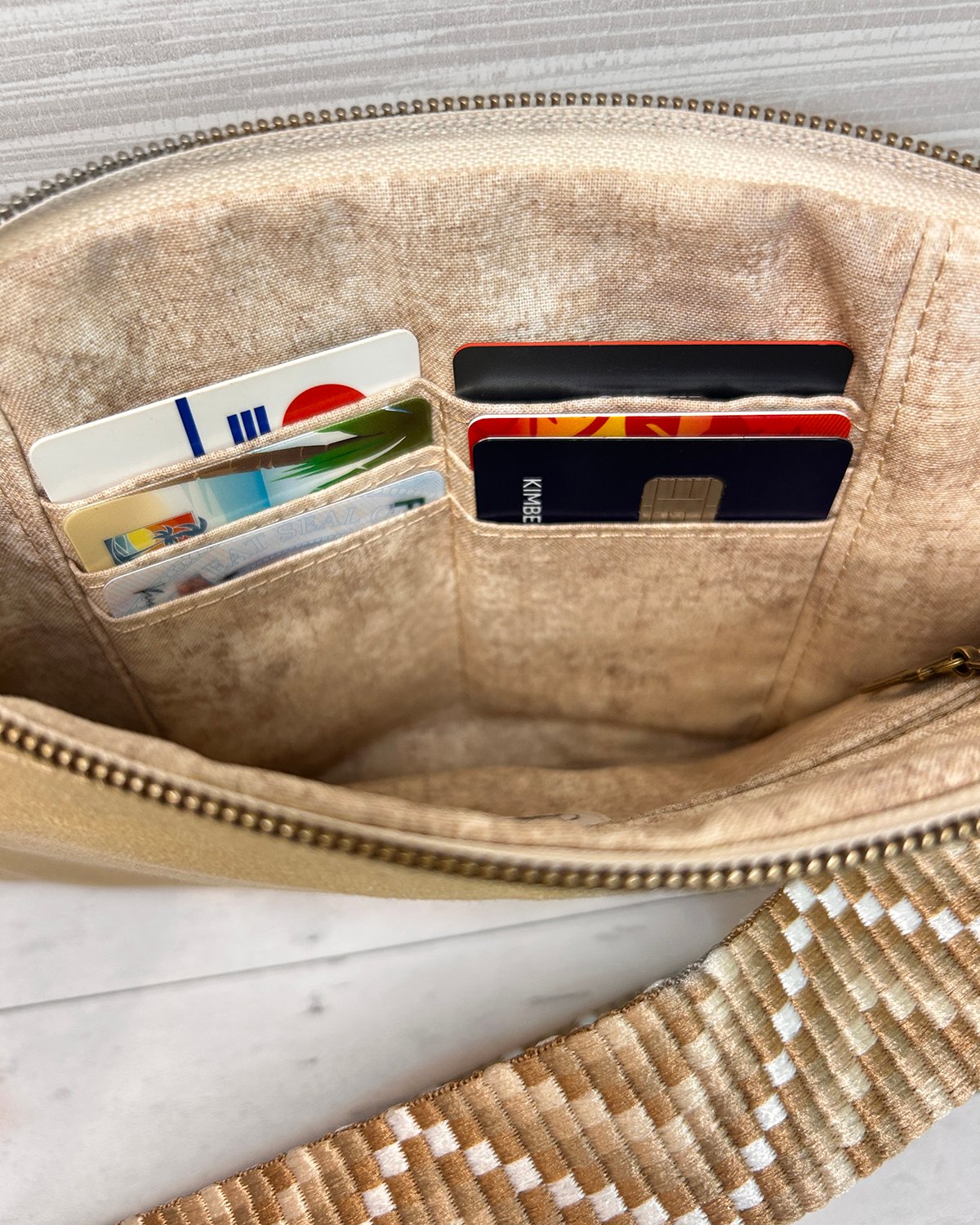Neutral Beige Tan Belt Bag Front Flap Fanny Pack, Handmade Khaki Crossbody Bag for Women - Image 12