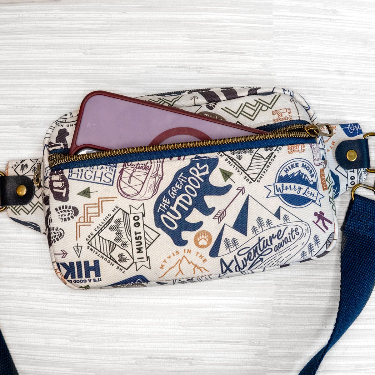 Hiking Fanny Pack for Women, Adventure Belt Bag, Outdoor Crossbody Bag - Image 2