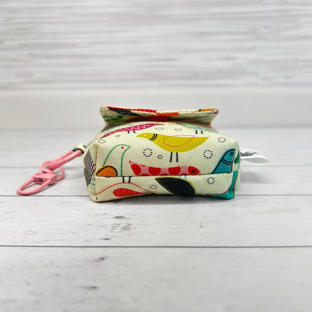 Earbud Case Keychain, Handmade Fabric Earbud Case, Airpod Case Bag Charm - Image 13